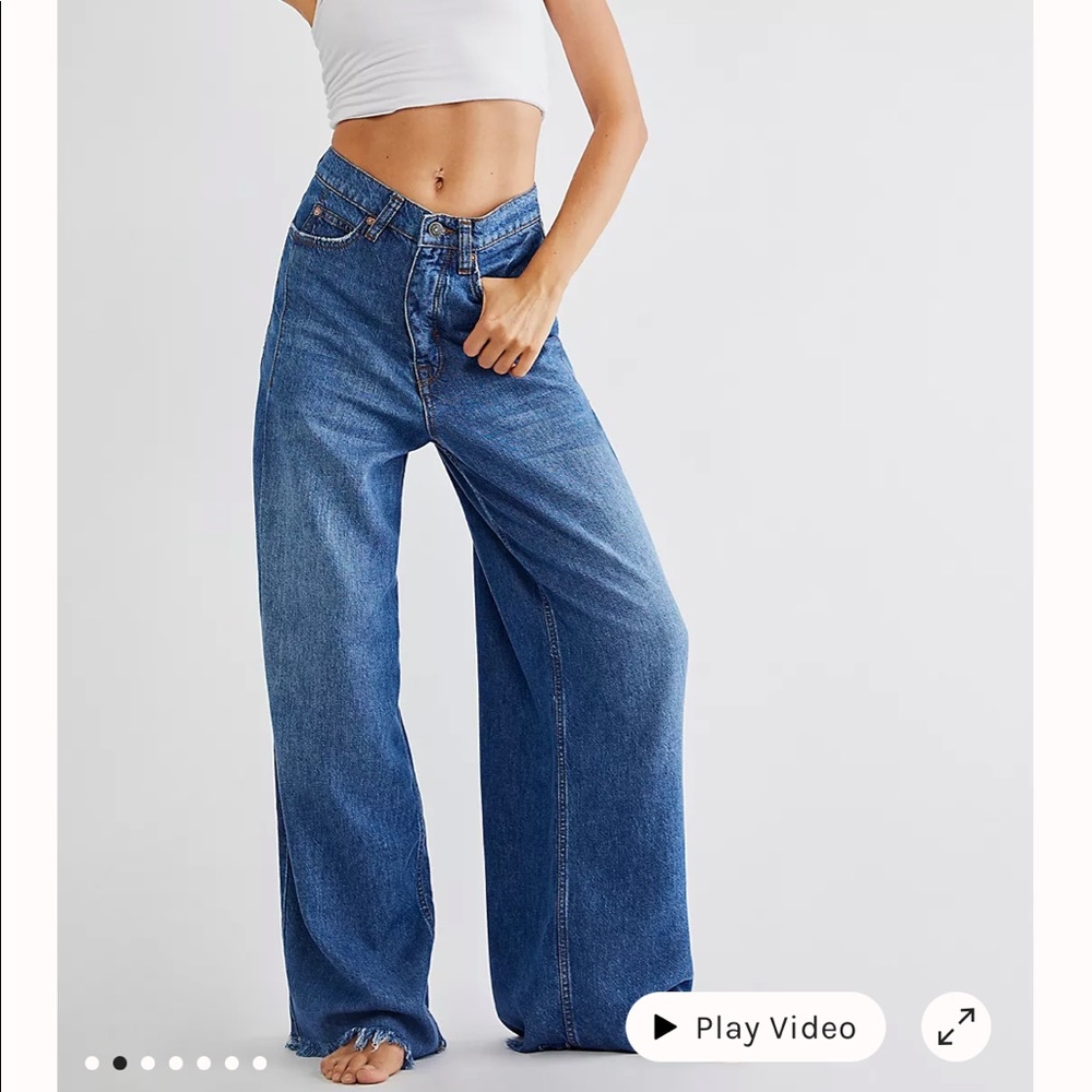 Free People Old west Slouch Jeans